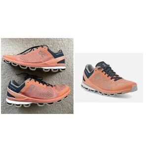 On Running Cloudsurfer Running Shoes in Coral Navy